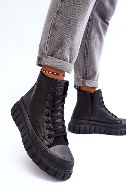 zateplené  ležérní boty  Big Star MM274625 Černé