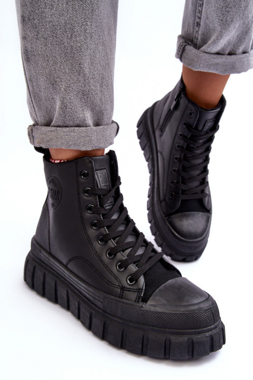 zateplené  ležérní boty  Big Star MM274625 Černé