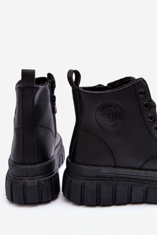 zateplené  ležérní boty  Big Star MM274625 Černé