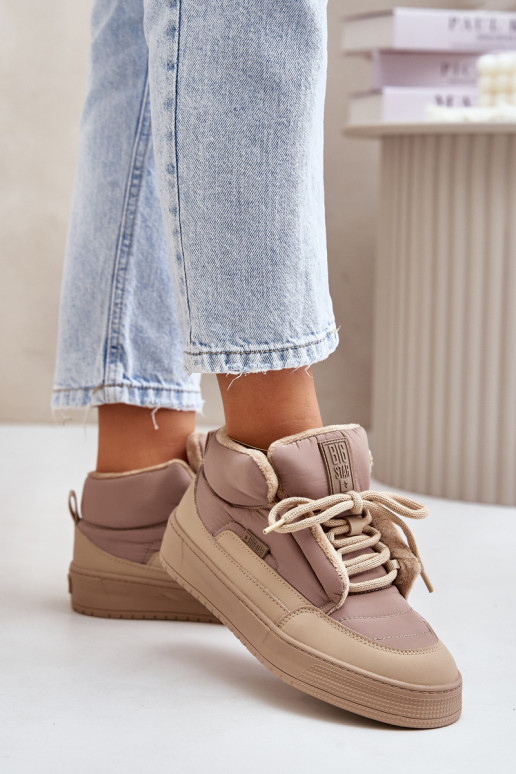 Sněhule  Big Star OO274A532 béžové Sněhule  Big Star OO274A532 béžové