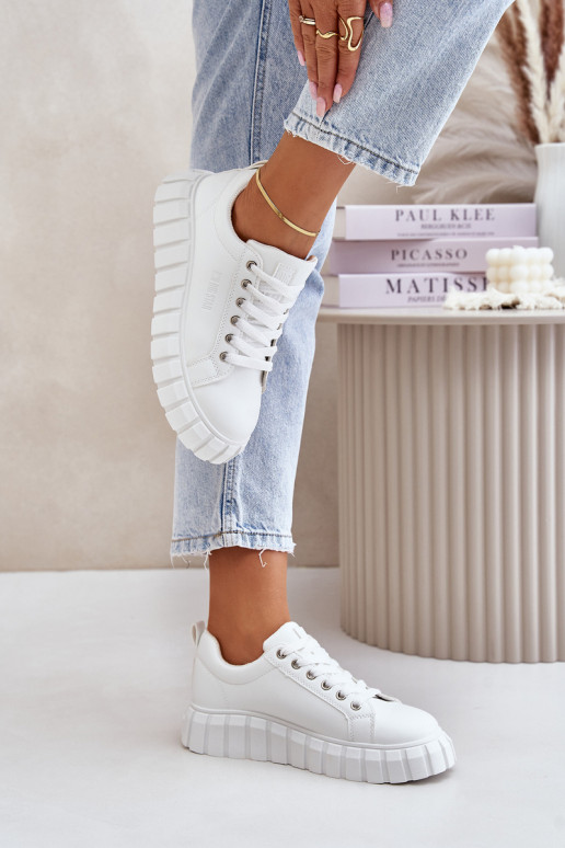 zateplené Tenisky  Big Star MM274616 bílé zateplené Tenisky  Big Star MM274616 bílé