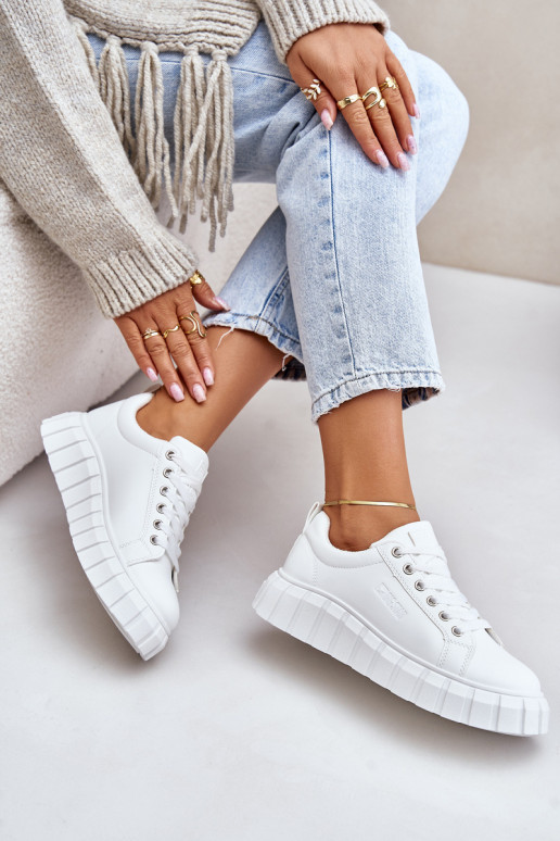 zateplené Tenisky  Big Star MM274616 bílé zateplené Tenisky  Big Star MM274616 bílé