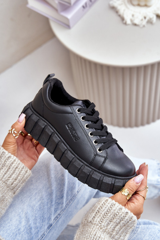 zateplené Tenisky  Big Star MM274617 Černé zateplené Tenisky  Big Star MM274617 Černé