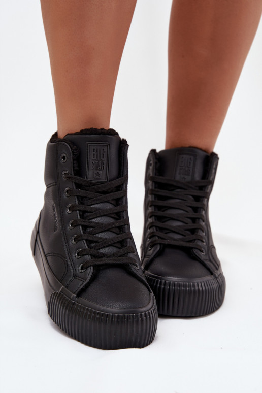 zateplené Ležérní obuv s platformou Big Star OO274796 Černé