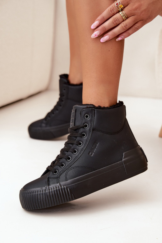 zateplené Ležérní obuv s platformou Big Star OO274796 Černé