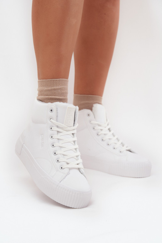 zateplené Ležérní obuv s platformou Big Star OO274794 bílé