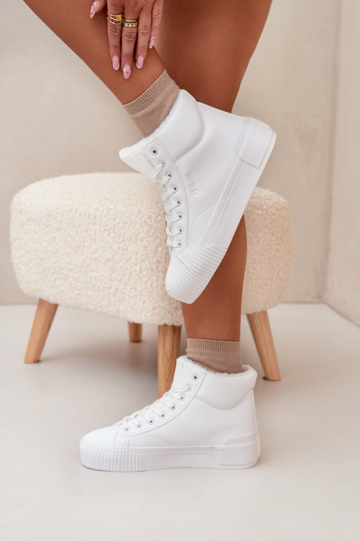 zateplené Ležérní obuv s platformou Big Star OO274794 bílé