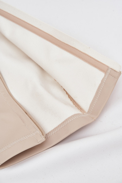 dámské dlouhé boty s podpatky a platformou slonová kost Yavira