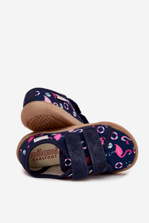 Pantofle Barefoot Dětské  Milami tmavě modrá Saphira Pantofle Barefoot Dětské  Milami tmavě modrá Saphira