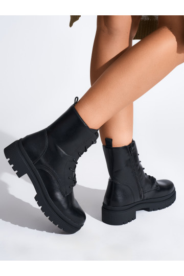 Černé se šněrováním Dámská obuv 2