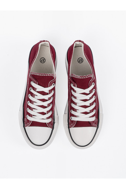  vínový boty s platformou