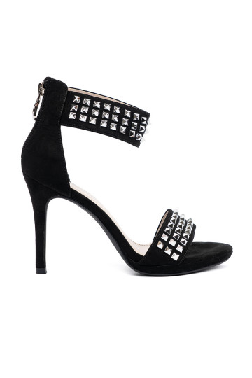 Žabky s tenkým podpatkem Černé