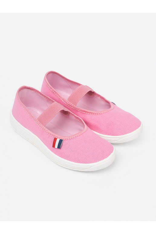  růžová boty z m paskiem