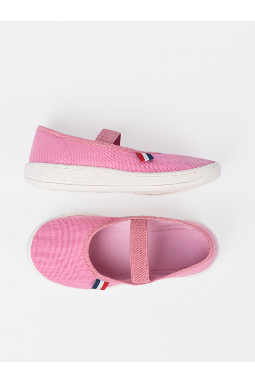  růžová boty z m paskiem