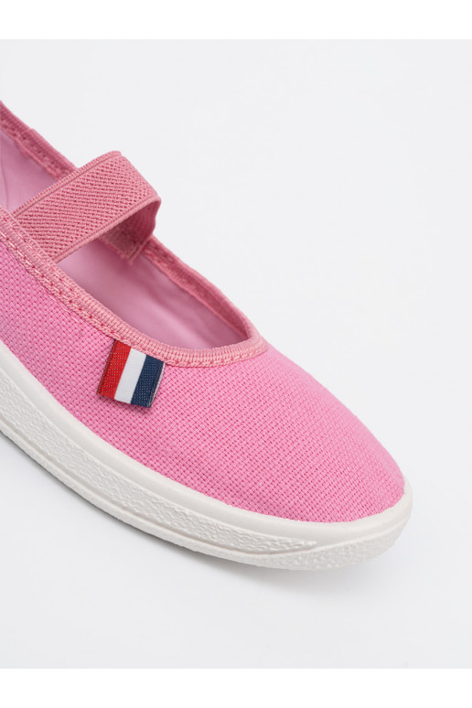  růžová boty z m paskiem