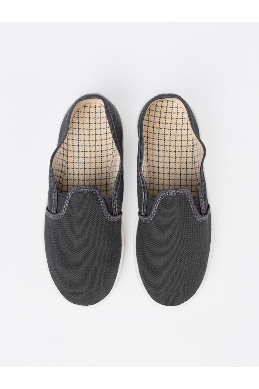 Proste šedá boty z mi wstawkami 