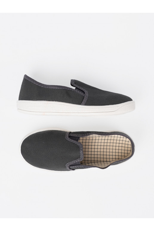 Proste šedá boty z mi wstawkami 