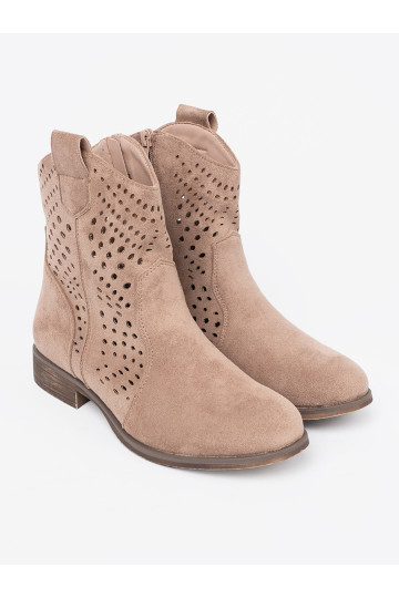 béžové boty  kowbojskim stylu 2