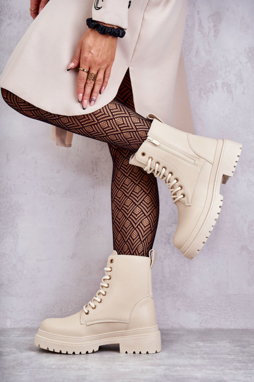 Dámské podpatky zateplené slonová kost Dorchen Dámské podpatky zateplené slonová kost Dorchen