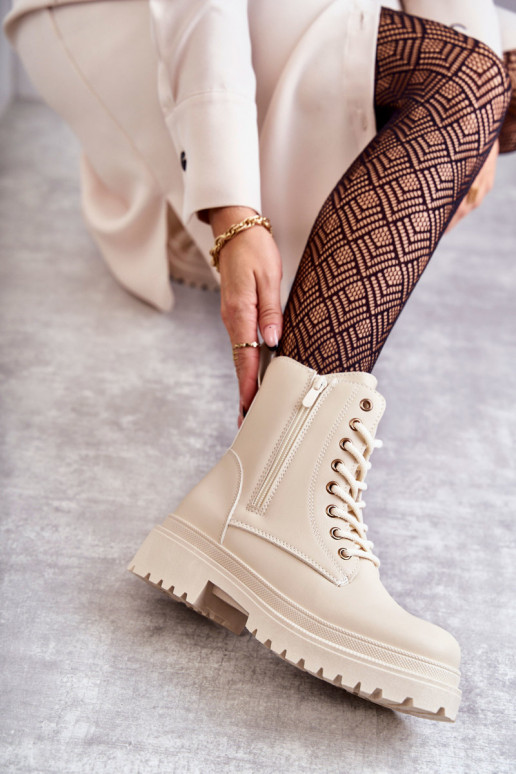 Dámské podpatky zateplené slonová kost Dorchen Dámské podpatky zateplené slonová kost Dorchen