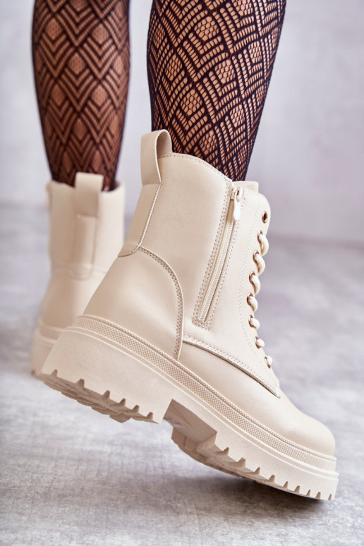 Dámské podpatky zateplené slonová kost Dorchen Dámské podpatky zateplené slonová kost Dorchen