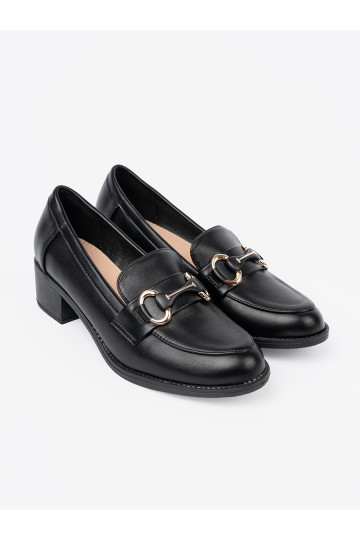 Černé Dámské tenisky z elegancką sprzączką 2