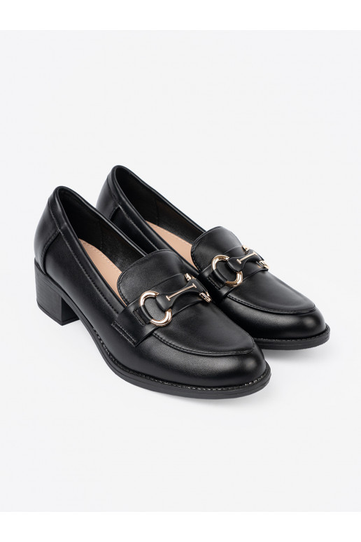 Černé Dámské tenisky z elegancką sprzączką Černé Dámské tenisky z elegancką sprzączką