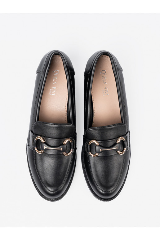 Černé Dámské tenisky z elegancką sprzączką Černé Dámské tenisky z elegancką sprzączką