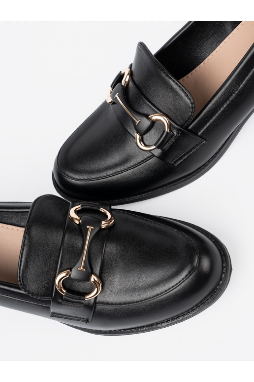 Černé Dámské tenisky z elegancką sprzączką Černé Dámské tenisky z elegancką sprzączką