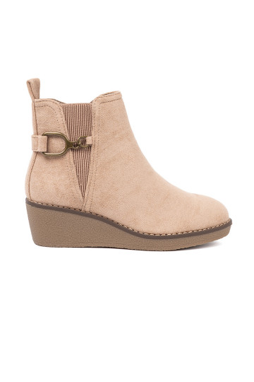 béžové Dámská obuv na wygodnym, niskim ie