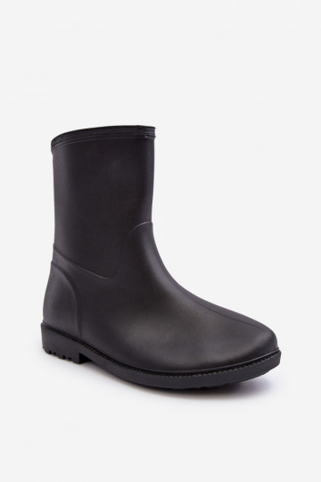 Slip-on vzor gumové holínky Černé Solihia 2