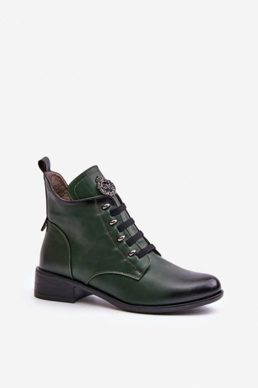 Dřeváky zateplené  s ornamenty zelené Nevalia  Dřeváky zateplené  s ornamenty zelené Nevalia