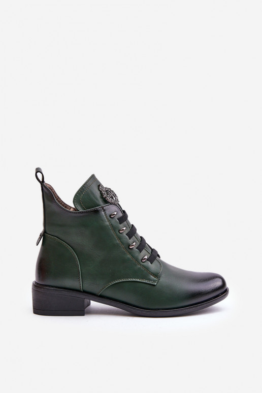 Dřeváky zateplené  s ornamenty zelené Nevalia  Dřeváky zateplené  s ornamenty zelené Nevalia