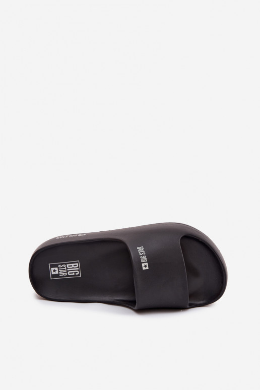 Dámské pantofle  s platformou Big Star SS274721 Černé