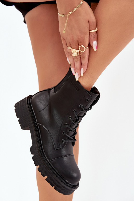 zateplené boty   Big Star OO274140 Černé zateplené boty   Big Star OO274140 Černé