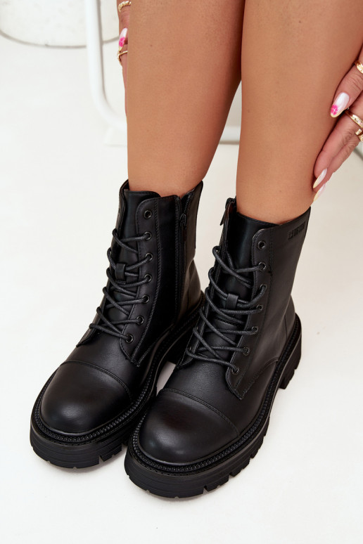 zateplené boty   Big Star OO274140 Černé zateplené boty   Big Star OO274140 Černé