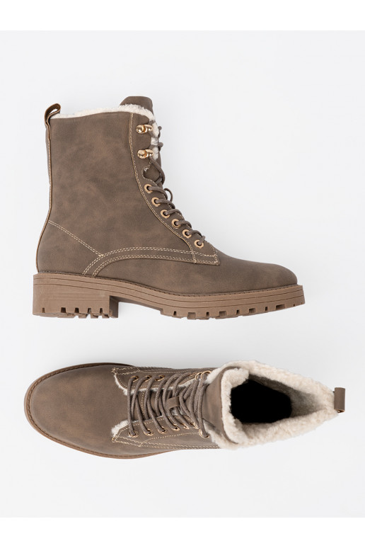  Dřeváky tmavé z grubą podeszwą