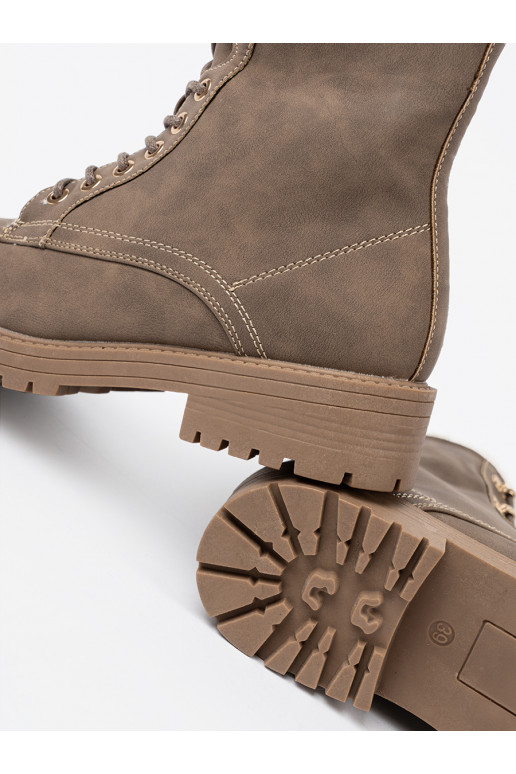  Dřeváky tmavé z grubą podeszwą