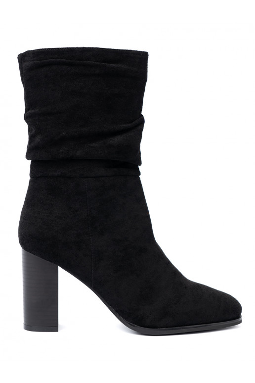 Černé boty na podpatku 