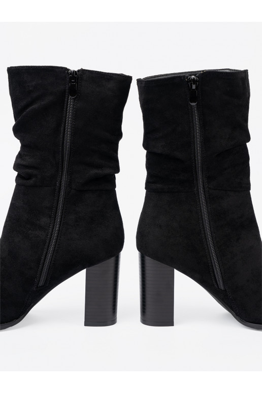 Černé boty na podpatku 