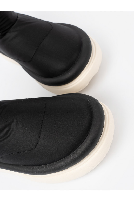 voděodolný  Černé z futrzanym wnętrzem