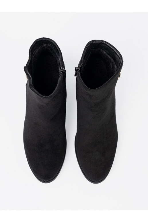 Černé Dámská obuv z elegancką sprzączką