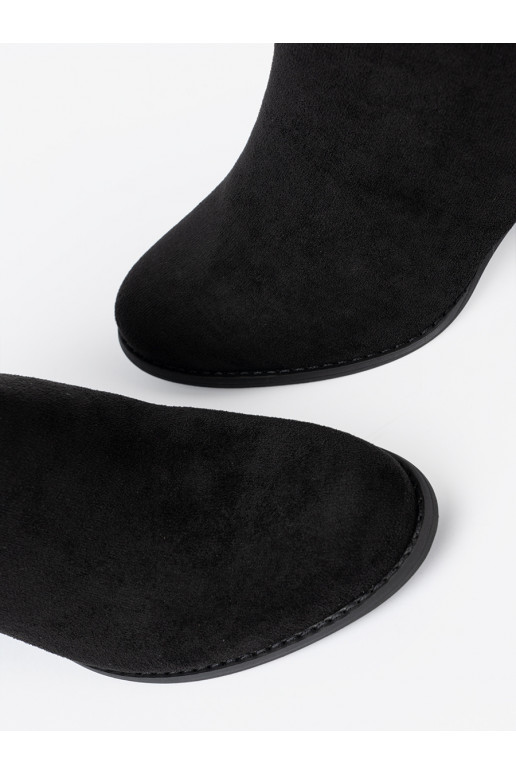 Černé Dámská obuv z elegancką sprzączką