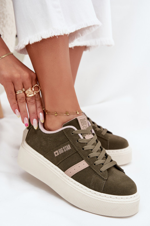 Tenisky  s platformou Big Star SS274349 zelené