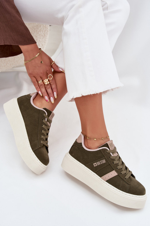 Tenisky  s platformou Big Star SS274349 zelené