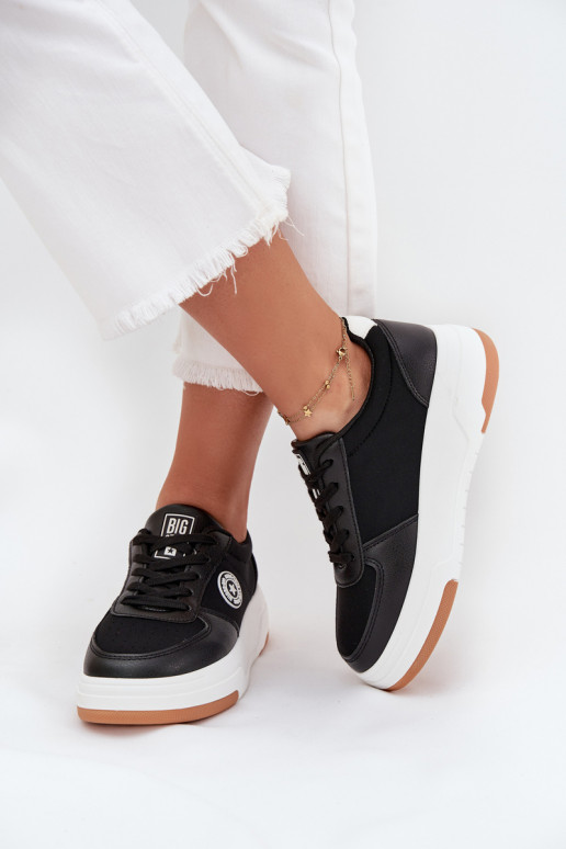 Tenisky  s platformou Big Star RR274573 HI-POLY SYSTEM Černé