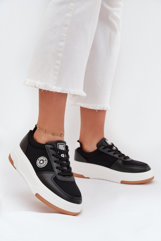 Tenisky  s platformou Big Star RR274573 HI-POLY SYSTEM Černé