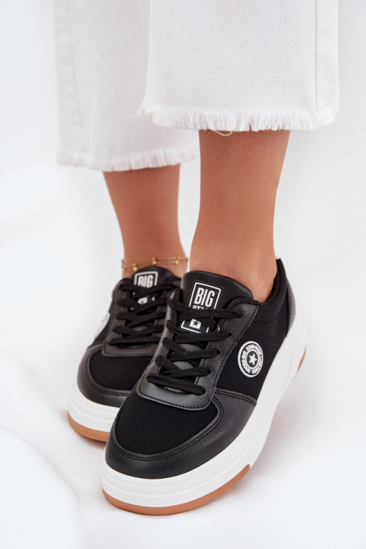 Tenisky  s platformou Big Star RR274573 HI-POLY SYSTEM Černé