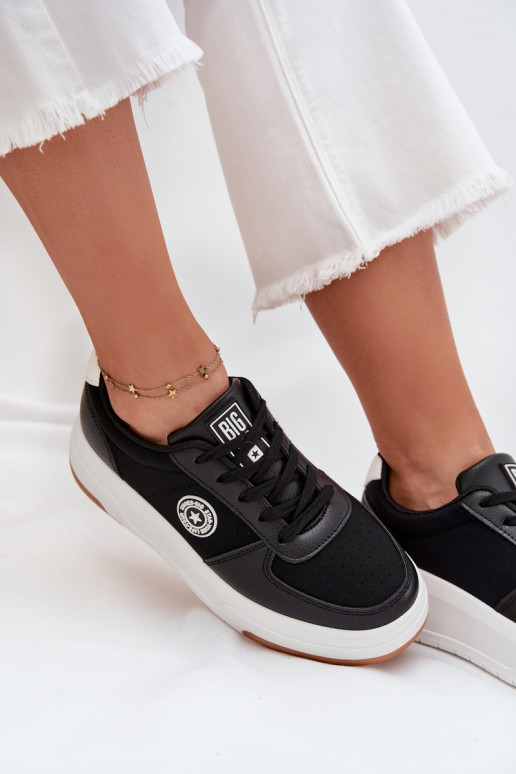 Tenisky  s platformou Big Star RR274573 HI-POLY SYSTEM Černé