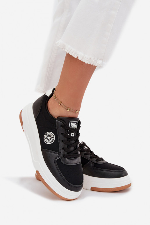 Tenisky  s platformou Big Star RR274573 HI-POLY SYSTEM Černé